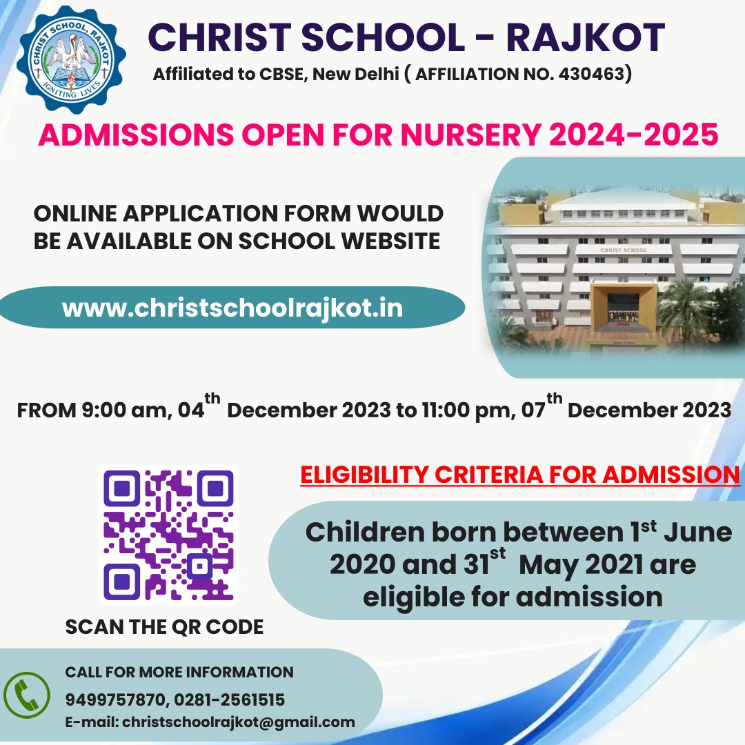 Christ School Online Admission 2024-25